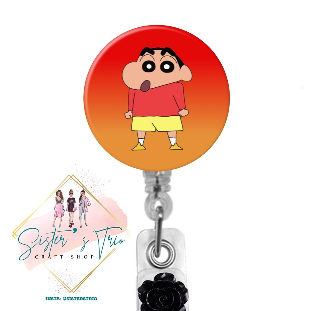 Shin Chan Japanese Cartoon Retractable Badge Reel